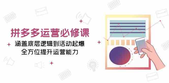 拼多多运营必修课:涵盖底层逻辑到活动起爆,全方位提升运营能力