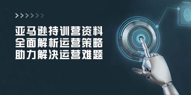 (14033期)亚马逊持训营资料,全面解析运营策略,助力解决运营难题
