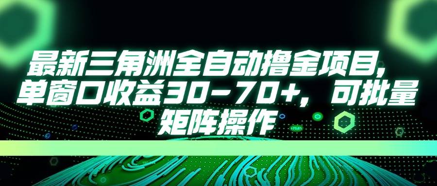 (14191期)最新三角洲全自动撸金项目,单窗口收益30-70+,可批量矩阵操作