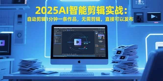 (15504期)2025AI智能剪辑实战:自动剪辑1分钟一条作品,无需剪辑,直接可以发布